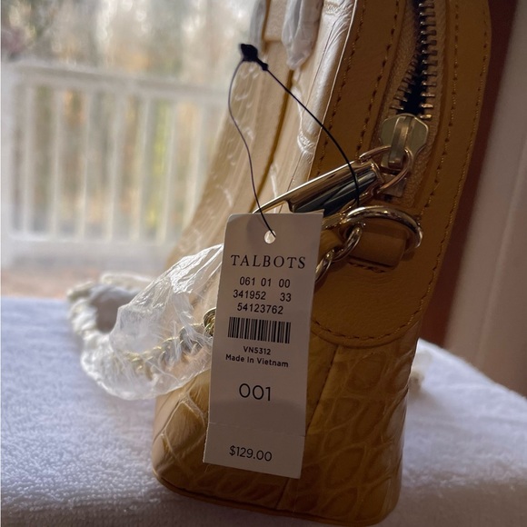 Talbots Yellow Croc-Embossed Women's Bag - Picture 4 of 4